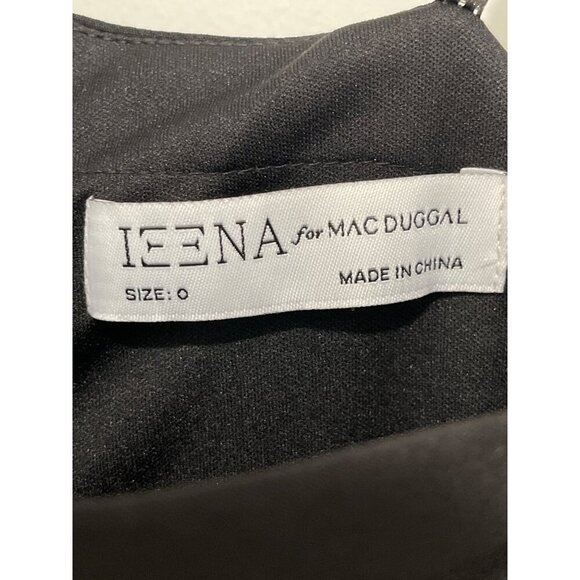 Mac Duggal Size 0 55707 Black One Shoulder Sequin Bow Formal Slit Dress NWT - Picture 8 of 9